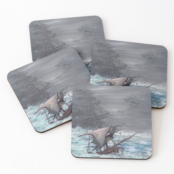Item preview, sandbar, sea, ship, disaster designed and sold by DonnaBlankaArt.