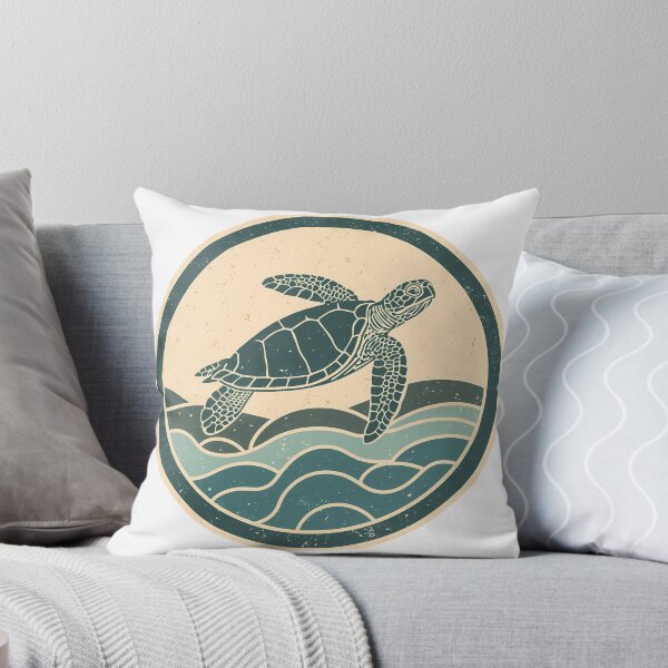 Item preview, Circular turtle at sea designed and sold by PairfectThreads.