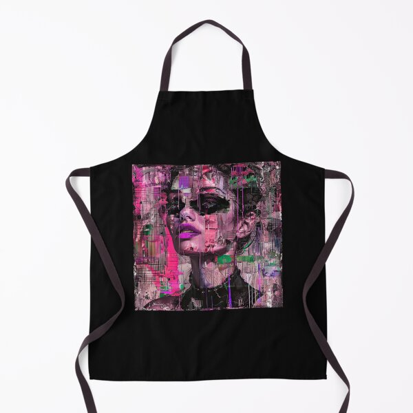 Item preview, Cyperpunk Grunge Woman's Face Aesthetic Abstract Art designed and sold by DEC02.