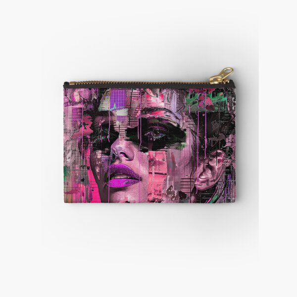 Item preview, Cyperpunk Grunge Woman's Face Aesthetic Abstract Art designed and sold by DEC02.