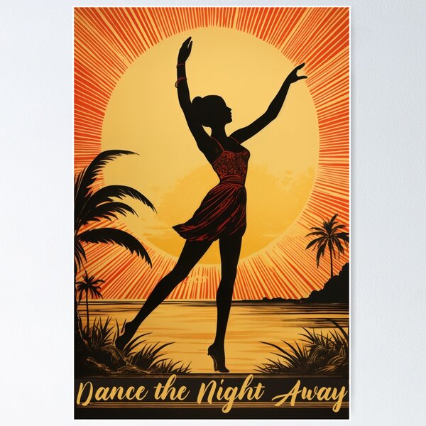 Item preview, DANCE VINTAGE ART designed and sold by MarkedArtPrints.