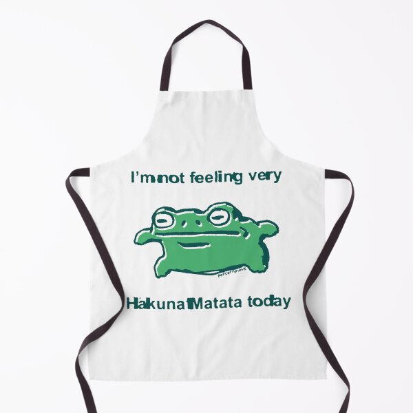 Item preview, I'm not feeling very Hakuna Matata today frog designed and sold by PopcornpunkART.