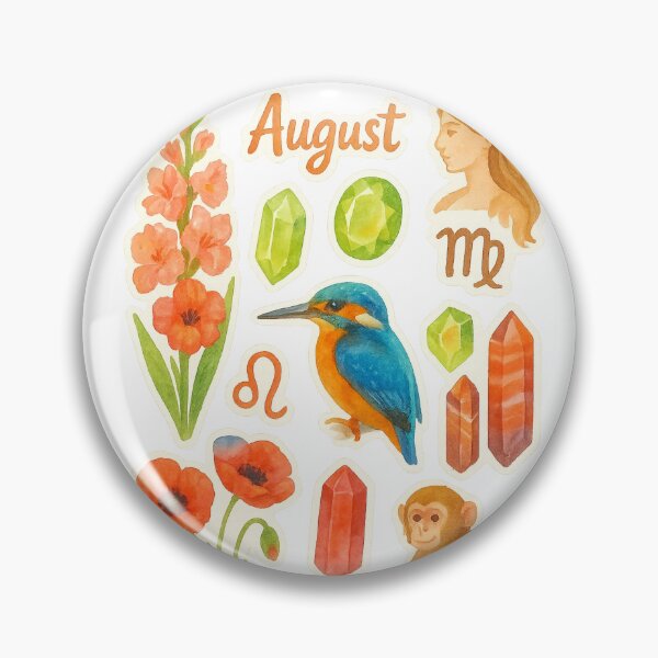 Item preview, Watercolor Harmony of August designed and sold by BrushAndBreathe.