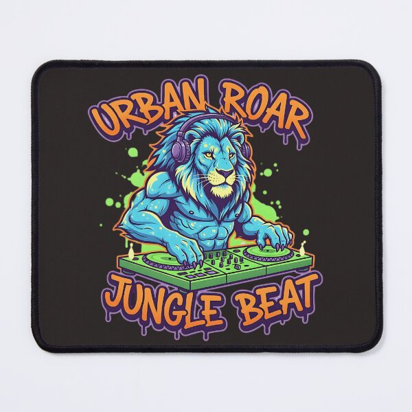 Item preview, Urban Roar – Jungle Beat DJ Lion designed and sold by AwesomeBeyondLimits.