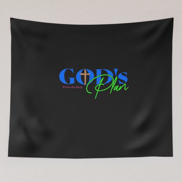 Item preview, God's Plan Proverbs19:21 (White Font) designed and sold by MoonsunCraft.