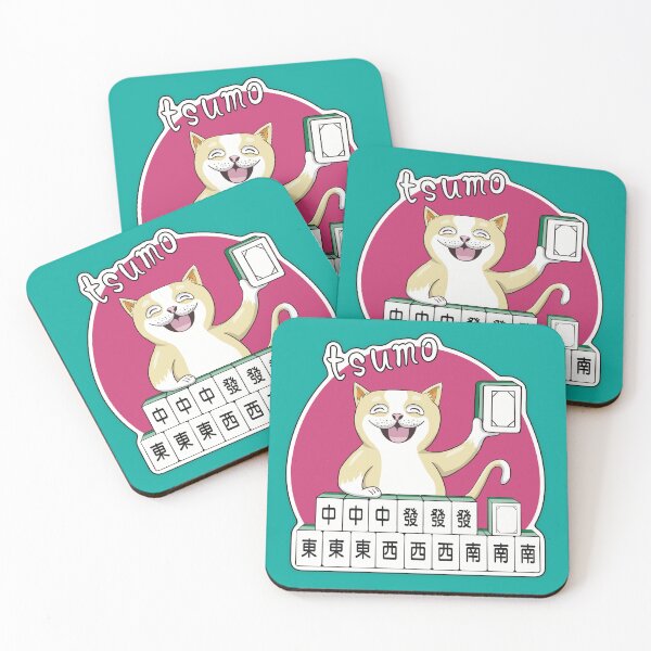 Item preview, Mahjong cat got tsumo /Fu_mahjong winner  designed and sold by jessie848v.