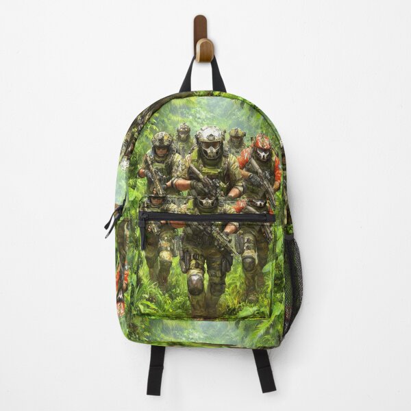 Item preview, Elite squad of soldiers patrols through the dense jungle. designed and sold by Piotrek0001.