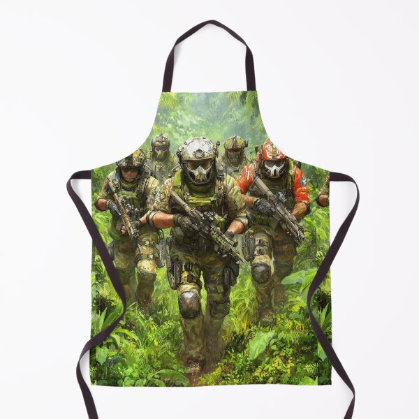 Item preview, Elite squad of soldiers patrols through the dense jungle. designed and sold by Piotrek0001.