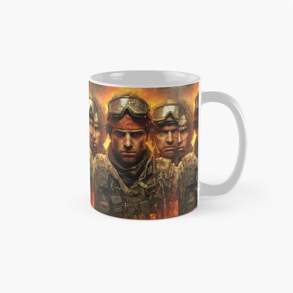 Item preview, Three faces of determined and battle-hardened combat soldiers. designed and sold by Piotrek0001.