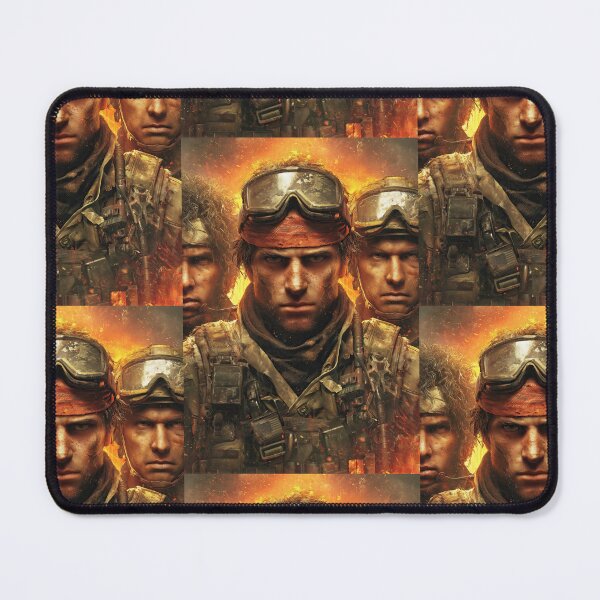 Item preview, Three faces of determined and battle-hardened combat soldiers. designed and sold by Piotrek0001.