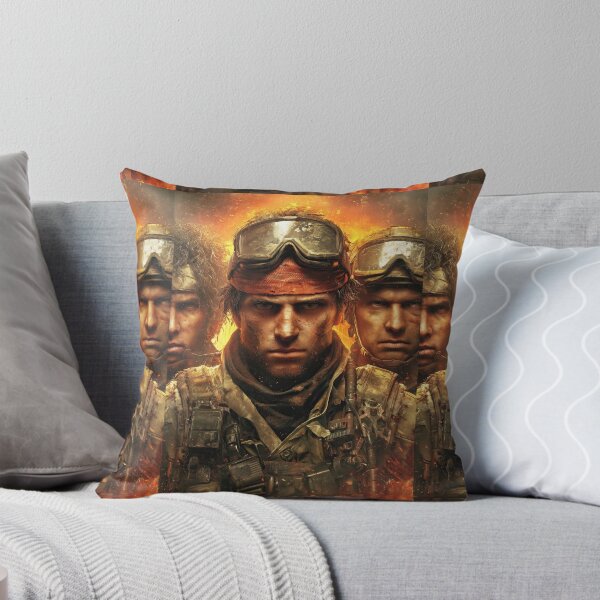 Item preview, Three faces of determined and battle-hardened combat soldiers. designed and sold by Piotrek0001.