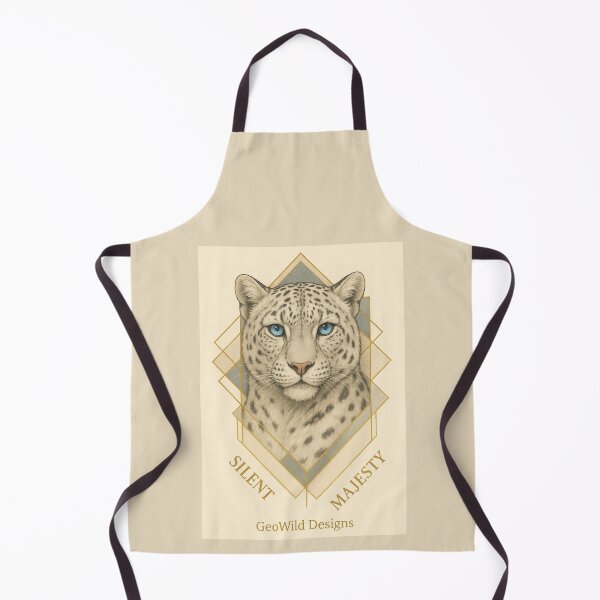 Item preview, Silent Majesty – Geometric Snow Leopard Art designed and sold by GeoWild Designs.