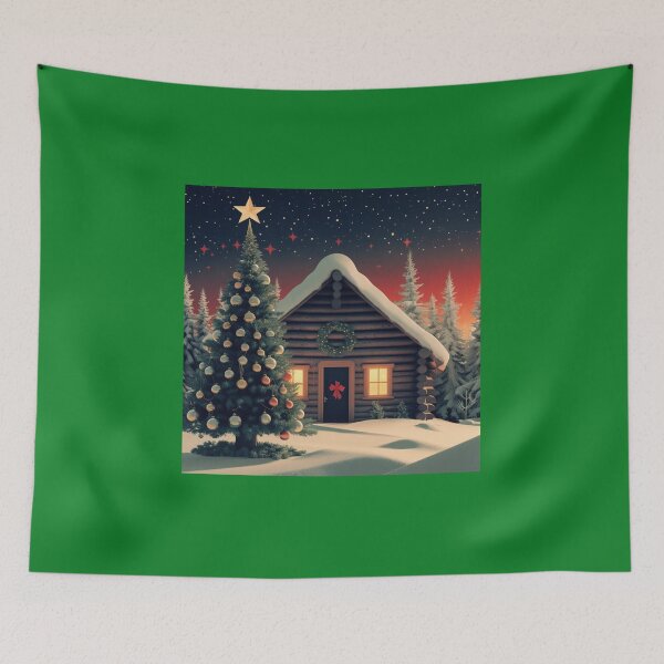 Item preview, Oh Christmas Tree and a log cabin designed and sold by Heavens Light.
