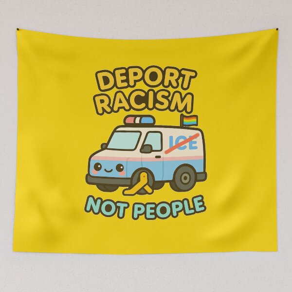 Item preview, Deport Racism, Not People (with Boot!) - V4 designed and sold by WheelieGdArt.