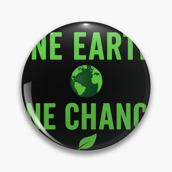 Item preview, One Earth One Chance – Eco Awareness Green Planet Design designed and sold by LoaiArt.