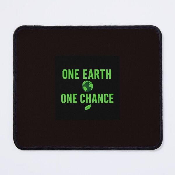 Item preview, One Earth One Chance – Eco Awareness Green Planet Design designed and sold by LoaiArt.
