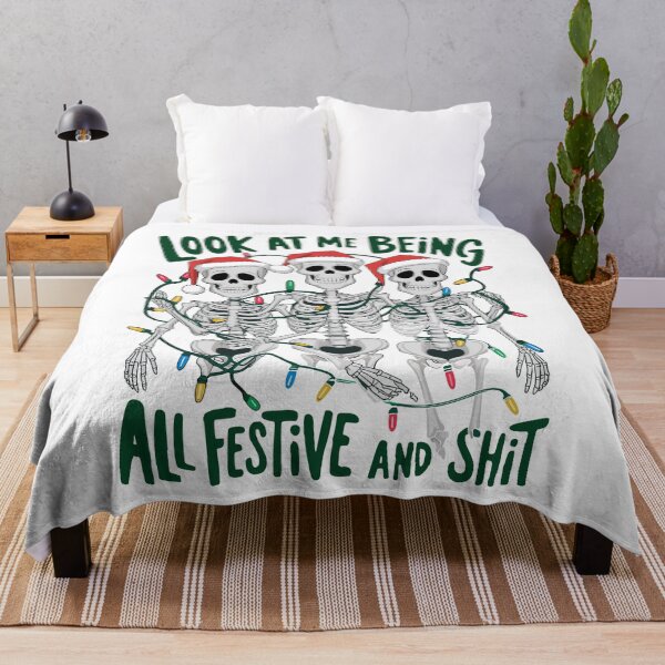 Item preview, Look At Me Being All Festive And Shit | Funny Christmas Shirt | Sarcastic Holiday Humor Tee designed and sold by sweary12.