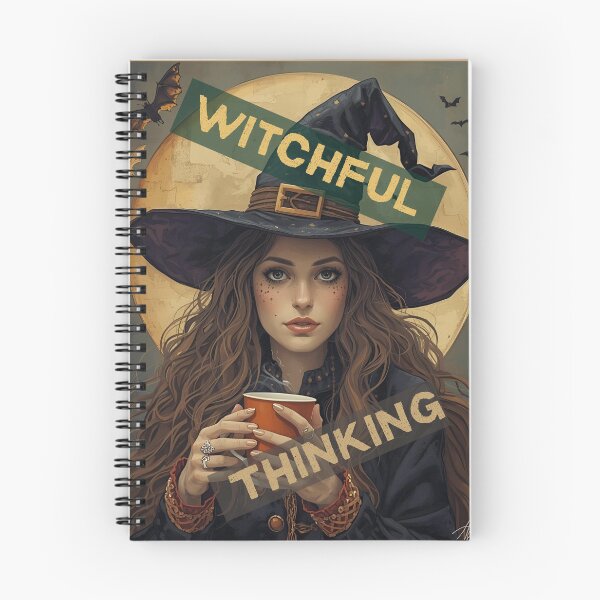 Item preview, Witchful Thinking” T-Shirt – Moody Witch with Coffee & Full Moon | Funny Halloween Tee for Women | Witchy Aesthetic Apparel designed and sold by SassyArtist9006.