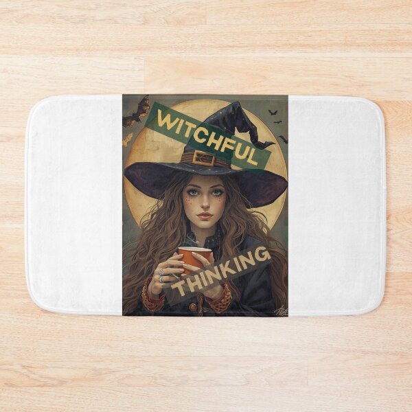 Item preview, Witchful Thinking” T-Shirt – Moody Witch with Coffee & Full Moon | Funny Halloween Tee for Women | Witchy Aesthetic Apparel designed and sold by SassyArtist9006.