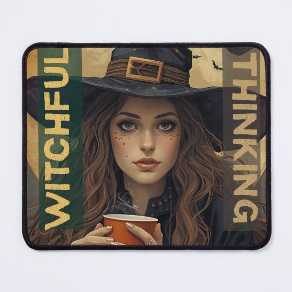 Item preview, Witchful Thinking” T-Shirt – Moody Witch with Coffee & Full Moon | Funny Halloween Tee for Women | Witchy Aesthetic Apparel designed and sold by SassyArtist9006.