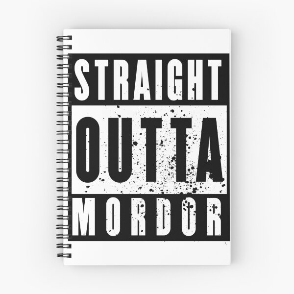 Item preview, Straight outta Mordor tee vector designed and sold by Slu1.redbubble.com.