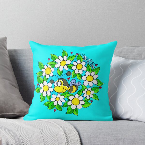 Item preview, Bee with White Flowers designed and sold by Sammy Nuttall.