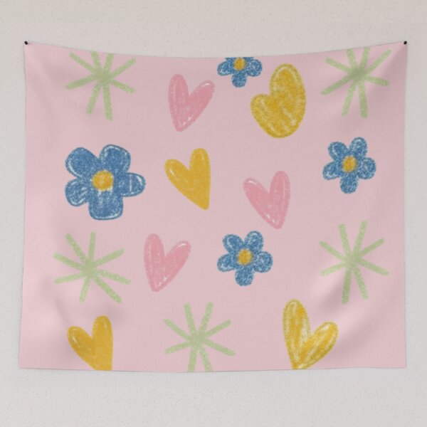 Item preview, Cute Doodle Hearts and Flowers designed and sold by 0606PM.