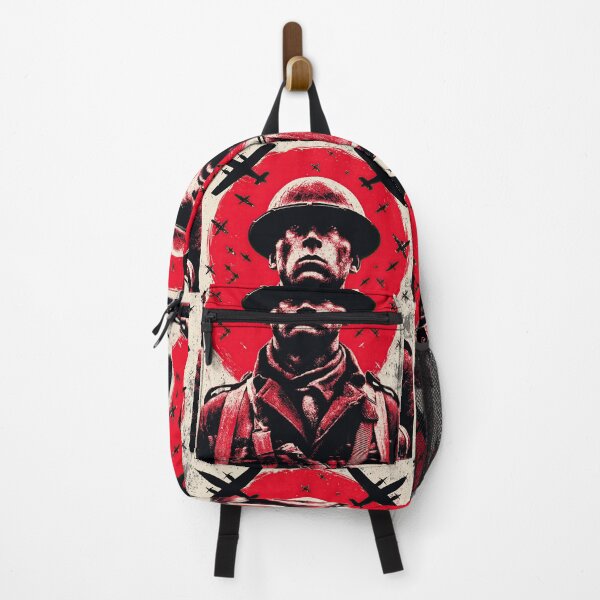 Item preview, Historical soldier against a red circle and combat airplanes. designed and sold by Piotrek0001.