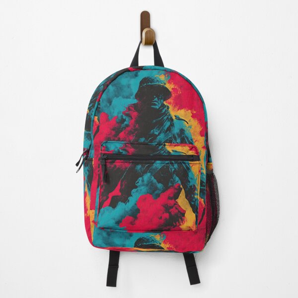 Item preview, Soldier emerging from a cloud of colorful dense smoke. designed and sold by Piotrek0001.