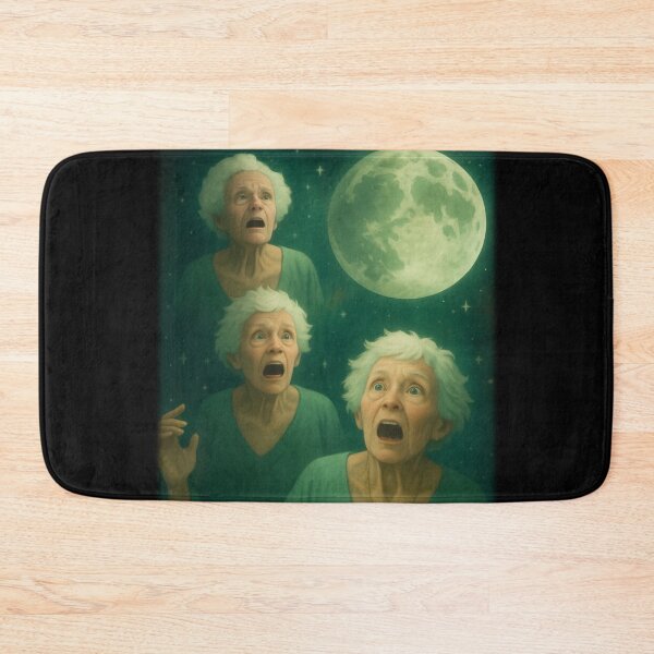 Item preview, Three Granny Moon 3 Old Ladys Retro Howling Cursed Meme designed and sold by Georgiodaccache.