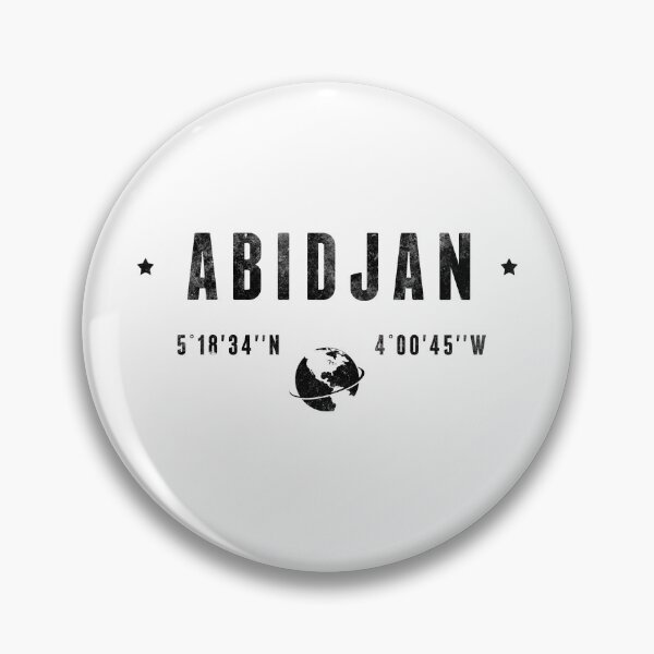 Item preview, Abidjan Ivory Coast Latitude Longitude Coordinates designed and sold by capricedefille.