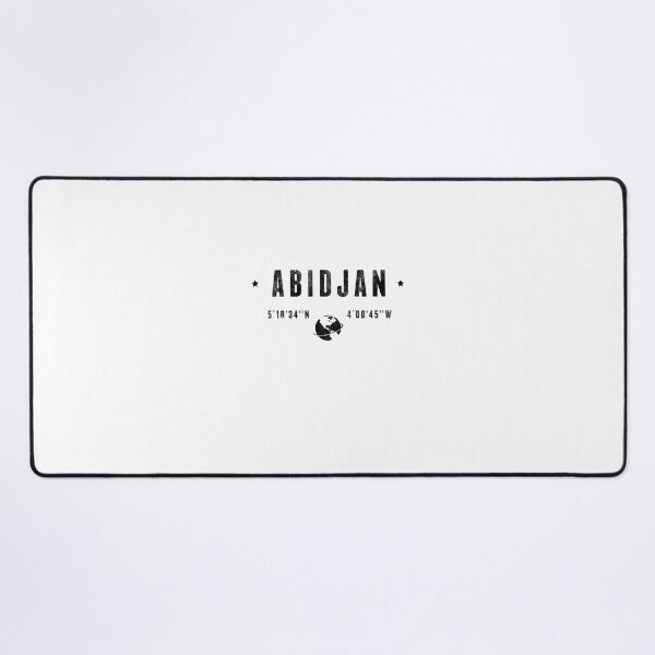 Item preview, Abidjan Ivory Coast Latitude Longitude Coordinates designed and sold by capricedefille.