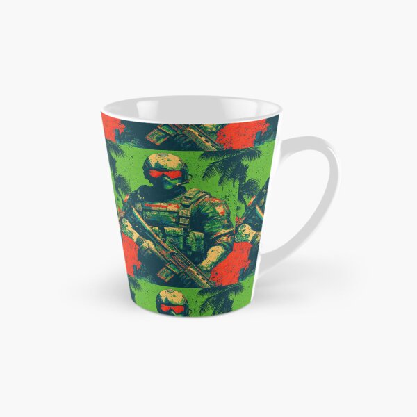 Item preview, Modern special forces soldier against a tropical jungle background. designed and sold by Piotrek0001.