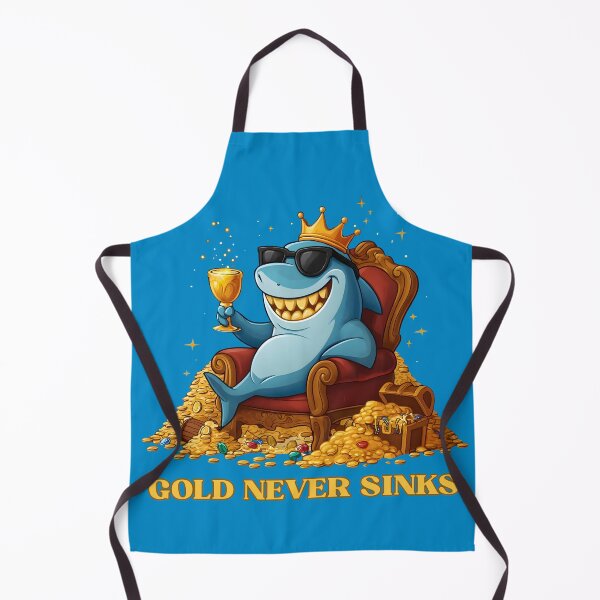 Item preview, Cool Shark King Sitting on Gold Throne designed and sold by KakangMudi.