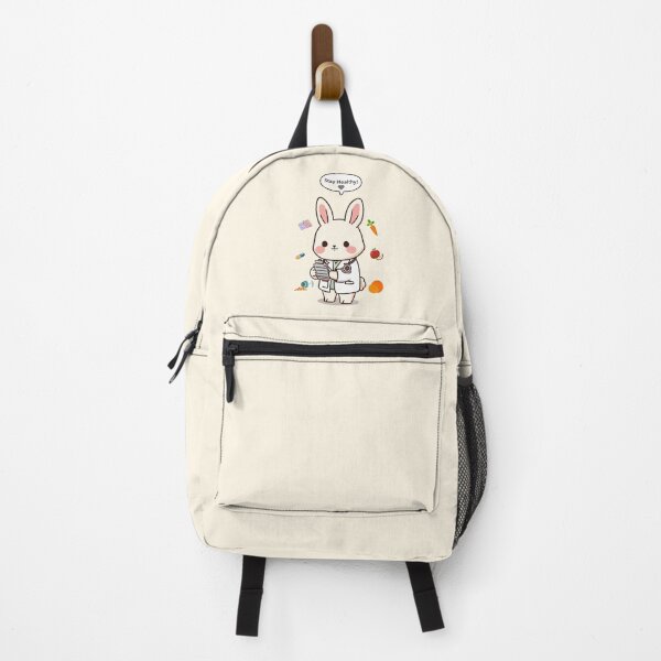 Item preview, Stay Healthy – Cute Rabbit Doctor Balancing Fruits and Medicine designed and sold by Moon's Arts.