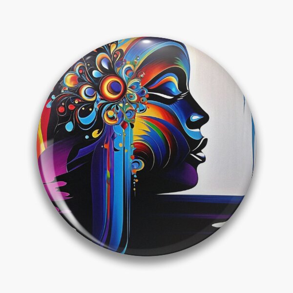 Item preview, Striking Color Combinations: Abstract Woman Portrayal | Color Art | Abstract Art designed and sold by UnhingedBird.