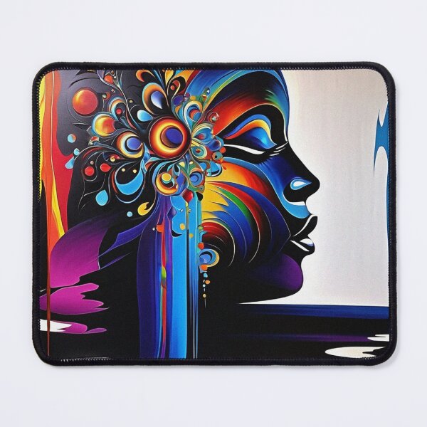 Item preview, Striking Color Combinations: Abstract Woman Portrayal | Color Art | Abstract Art designed and sold by UnhingedBird.