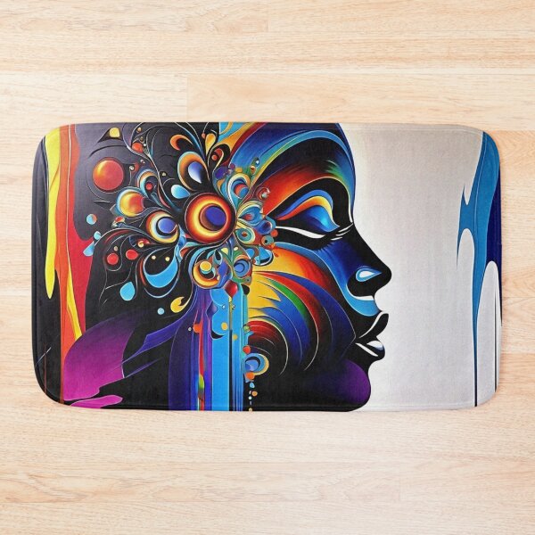 Item preview, Striking Color Combinations: Abstract Woman Portrayal | Color Art | Abstract Art designed and sold by UnhingedBird.