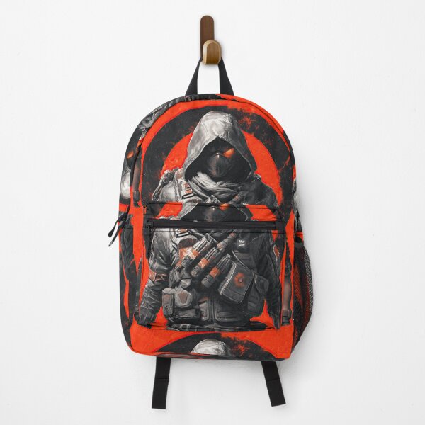 Item preview, Futuristic hooded agent with a glowing red cybernetic eye. designed and sold by Piotrek0001.