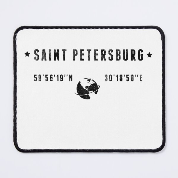 Item preview, Saint Petersburg Russia Latitude Longitude Coordinates designed and sold by capricedefille.
