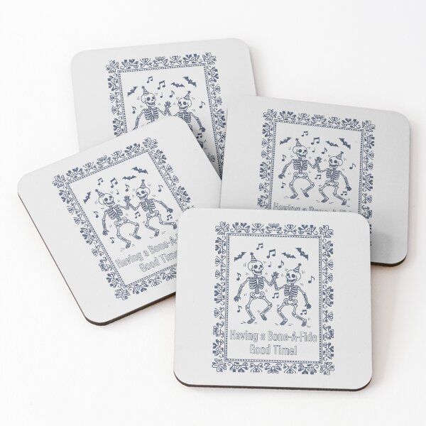 Item preview, Whimsical Skeleton Dance with Bats and Music Notes designed and sold by SplashTastic.