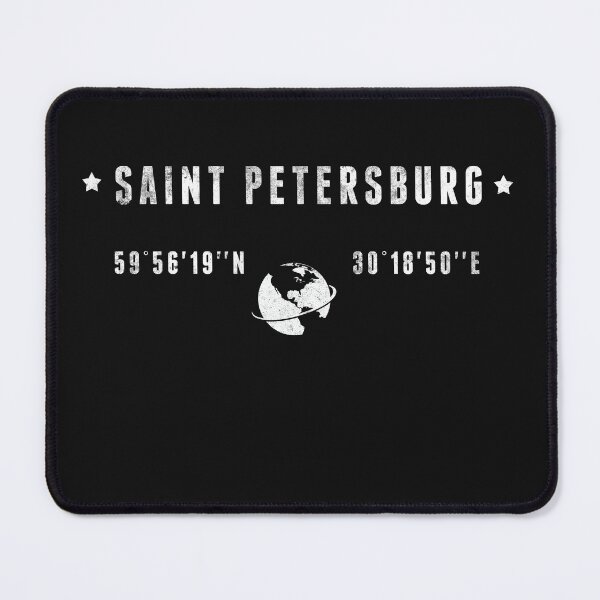 Item preview, Saint Petersburg Russia Latitude Longitude Coordinates designed and sold by capricedefille.