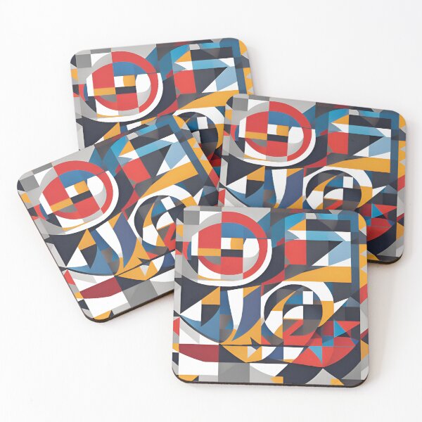 Item preview, Abstract Cubistic Art Piece: Industrial | Abstract Cubism designed and sold by UnhingedBird.