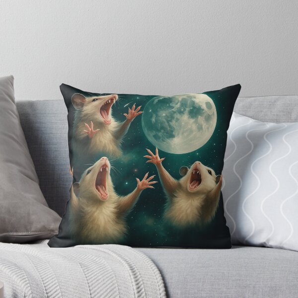 Item preview, Three Possum Moon 3 Opossum Retro Howling Cursed Meme designed and sold by Georgiodaccache.