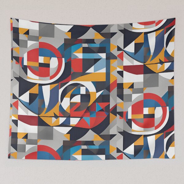Item preview, Abstract Cubistic Art Piece: Industrial | Abstract Cubism designed and sold by UnhingedBird.