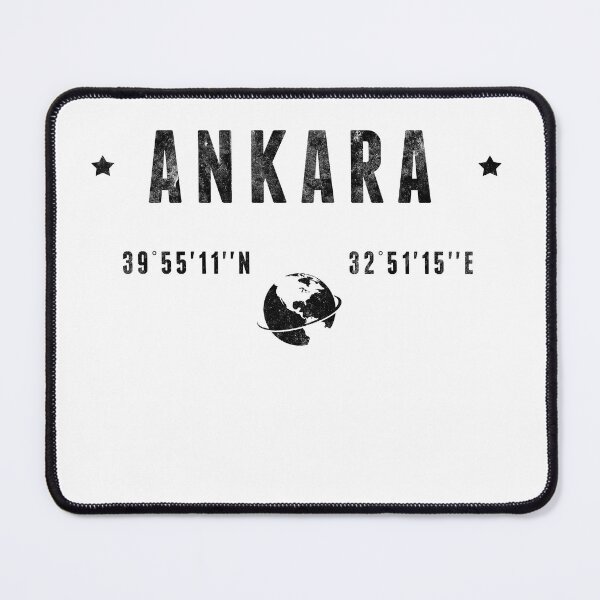 Item preview, Ankara Turkey Latitude Longitude Coordinates designed and sold by capricedefille.