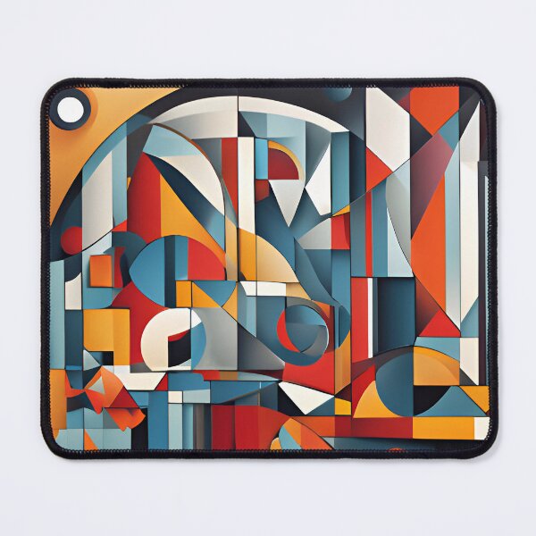 Item preview, Abstract Cubistic Art Piece: City of Future | Abstract Cubism designed and sold by UnhingedBird.