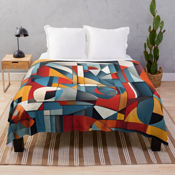 Item preview, Abstract Cubistic Art Piece: City of Future | Abstract Cubism designed and sold by UnhingedBird.