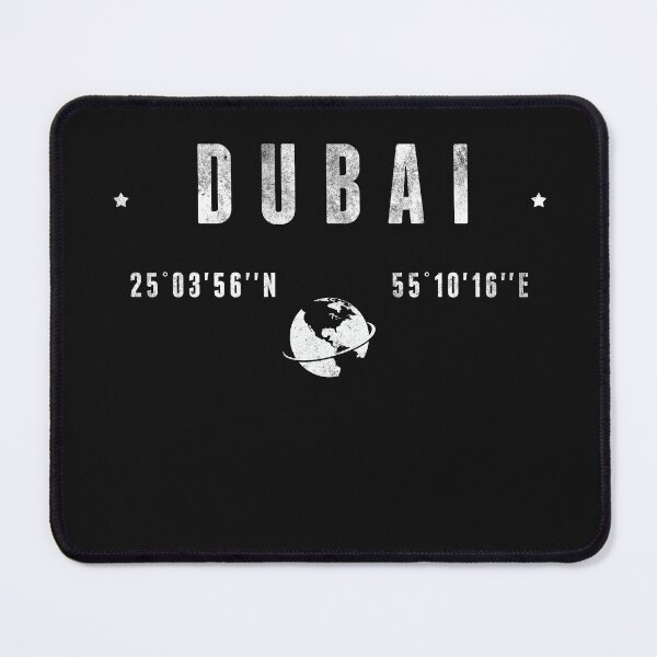 Item preview, Dubai United Arab Emirates Latitude Longitude Coordinates designed and sold by capricedefille.
