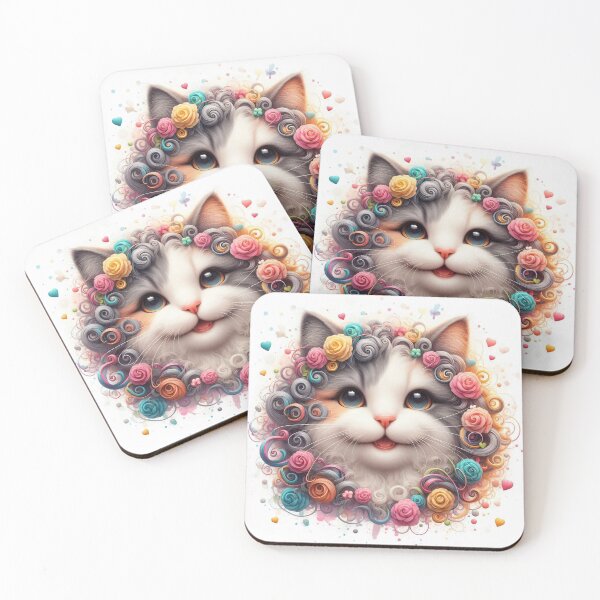 Item preview, Cute Feline Elegance designed and sold by Cuddle critters.